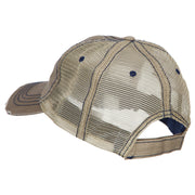 Camping Hair Don't Care with Tent Embroidered Cotton Mesh Cap