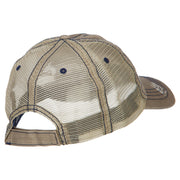 Camping Hair Don't Care with Tent Embroidered Cotton Mesh Cap