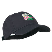 US State Missouri Hawthorn Flower Embroidered Cap