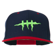 Halloween Monster Stitches Embroidered Snapback Cap