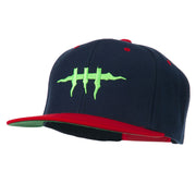 Halloween Monster Stitches Embroidered Snapback Cap