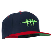 Halloween Monster Stitches Embroidered Snapback Cap