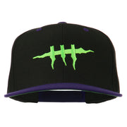 Halloween Monster Stitches Embroidered Snapback Cap