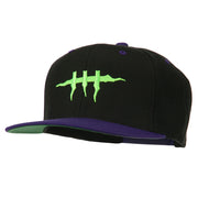 Halloween Monster Stitches Embroidered Snapback Cap