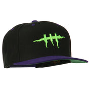 Halloween Monster Stitches Embroidered Snapback Cap