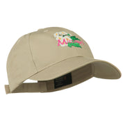 US State Missouri Hawthorn Flower Embroidered Cap