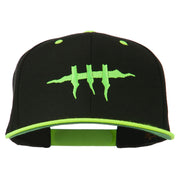 Halloween Monster Stitches Embroidered Snapback Cap