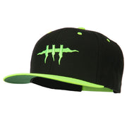 Halloween Monster Stitches Embroidered Snapback Cap