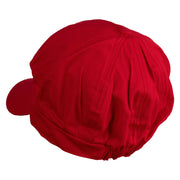 Mario Luigi Wario Waluigi Patched Cotton Elastic Newsboy Cap - Red OSFM
