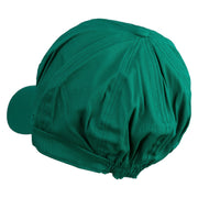 Mario Luigi Wario Waluigi Patched Cotton Elastic Newsboy Cap - Lime OSFM