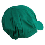 Mario Luigi Wario Waluigi Patched Cotton Elastic Newsboy Cap - Lime OSFM