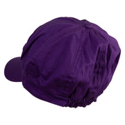 Mario Luigi Wario Waluigi Patched Cotton Elastic Newsboy Cap - Purple OSFM