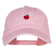 Mini Apple Embroidered Washed Cap