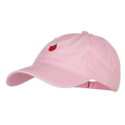 Mini Apple Embroidered Washed Cap