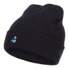 Mini Whale Embroidered Long Beanie