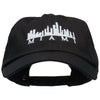 Miami Skyline Embroidered Washed Cap