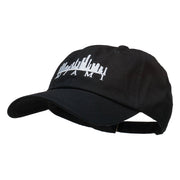 Miami Skyline Embroidered Washed Cap