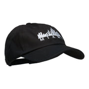 Miami Skyline Embroidered Washed Cap