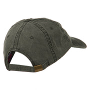 Missouri State Map Embroidered Washed Cotton Cap