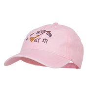 If The Broom Fits Embroidered Washed Cap