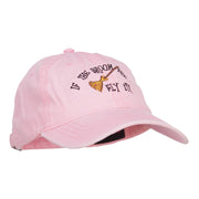 If The Broom Fits Embroidered Washed Cap