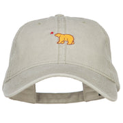 Mini Cali Bear Embroidered Washed Cap