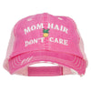 Mom Hair Don't Care Embroidered Cotton Mesh Cap