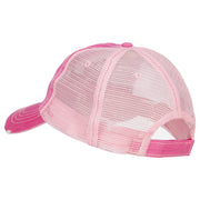 Mom Hair Don't Care Embroidered Cotton Mesh Cap