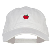 Mini Apple Embroidered Washed Cap