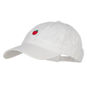 Mini Apple Embroidered Washed Cap