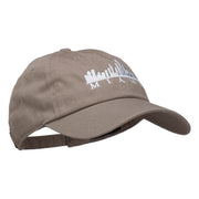 Miami Skyline Embroidered Washed Cap