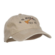 If The Broom Fits Embroidered Washed Cap