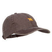 Mini Cali Bear Embroidered Washed Cap