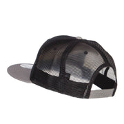 Mountain Biking Embroidered Snapback Mesh Cap