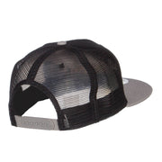 Mountain Biking Embroidered Snapback Mesh Cap