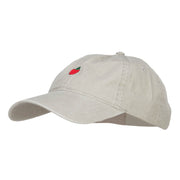 Mini Apple Embroidered Washed Cap