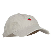 Mini Apple Embroidered Washed Cap