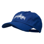 Miami Skyline Embroidered Washed Cap