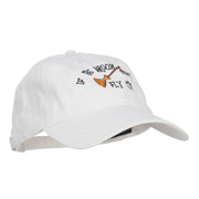 If The Broom Fits Embroidered Washed Cap