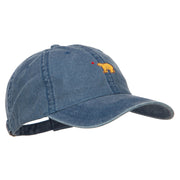 Mini Cali Bear Embroidered Washed Cap