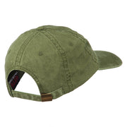 Missouri State Map Embroidered Washed Cotton Cap