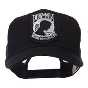 Pow Mia Embroidered Military Patched Mesh Cap