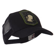 Pow Mia Embroidered Military Patched Mesh Cap