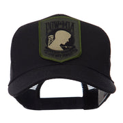 Pow Mia Embroidered Military Patched Mesh Cap