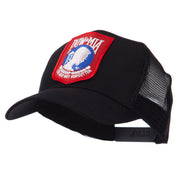 Pow Mia Embroidered Military Patched Mesh Cap