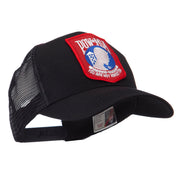 Pow Mia Embroidered Military Patched Mesh Cap