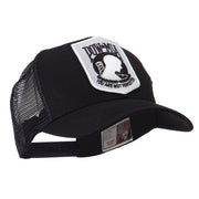 Pow Mia Embroidered Military Patched Mesh Cap