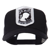 Pow Mia Embroidered Military Patched Mesh Cap