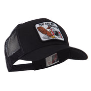 Pow Mia Embroidered Military Patched Mesh Cap