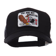 Pow Mia Embroidered Military Patched Mesh Cap